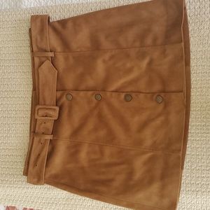 Tan Suede Skirt